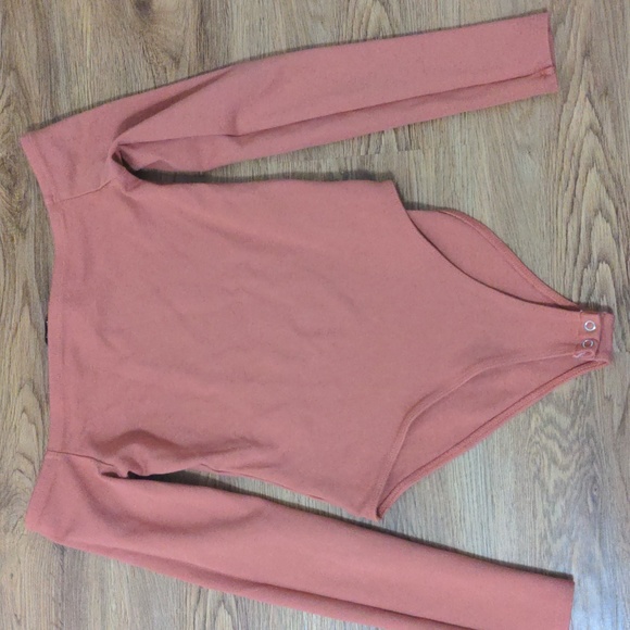 Forever 21 - Long Sleeve Pink - Size Small - Bodysuit - Picture 2 of 4